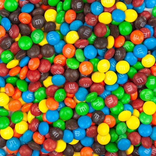 Bulk MandM's Candy Milk Chocolate - (Blue, Green, Orange, Red and Yellow)